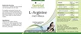 L-Arginin mit Maca - für 2 Monate - HOCHDOSIERT - 300 Tabletten - mit Beta-Glucan, OPC und Zink - 9