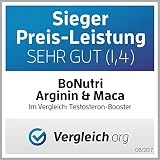 DER L-Arginin VERGLEICHSSIEGER 2018 bei vergleich.org! BoNutri Arginin 1500 mg und Maca 1200 mg 140 Kapseln Hochdosiert Monatsbedarf L Arginin Vegan Ohne Magnesiumstearat Glutenfrei Laktosefrei - 8